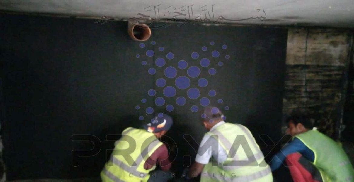 Dolphin Radiators Sceptic Tank - metal roof waterproofing project by Promax in Dubai, UAE
